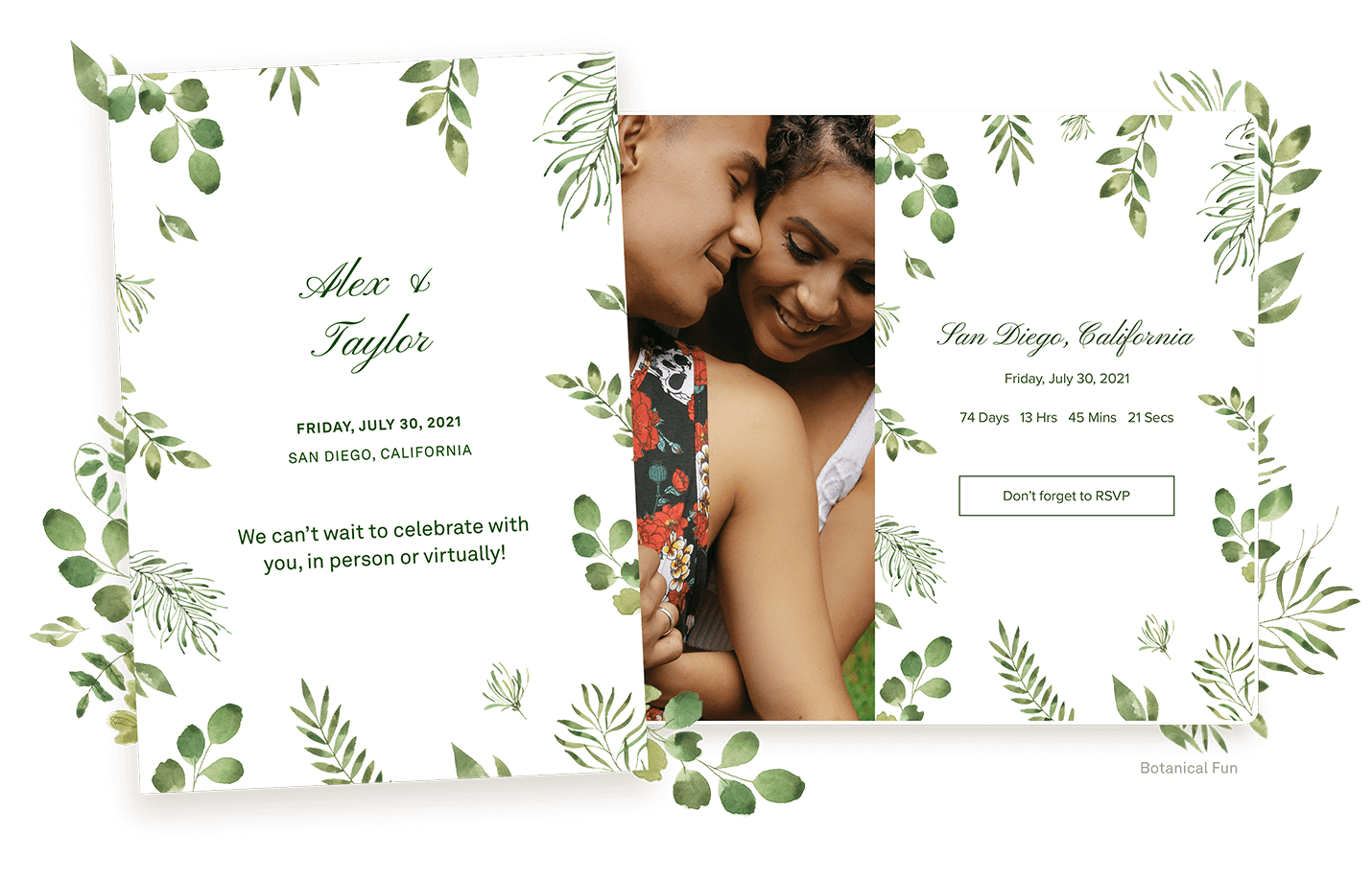 Wedding Invitation example