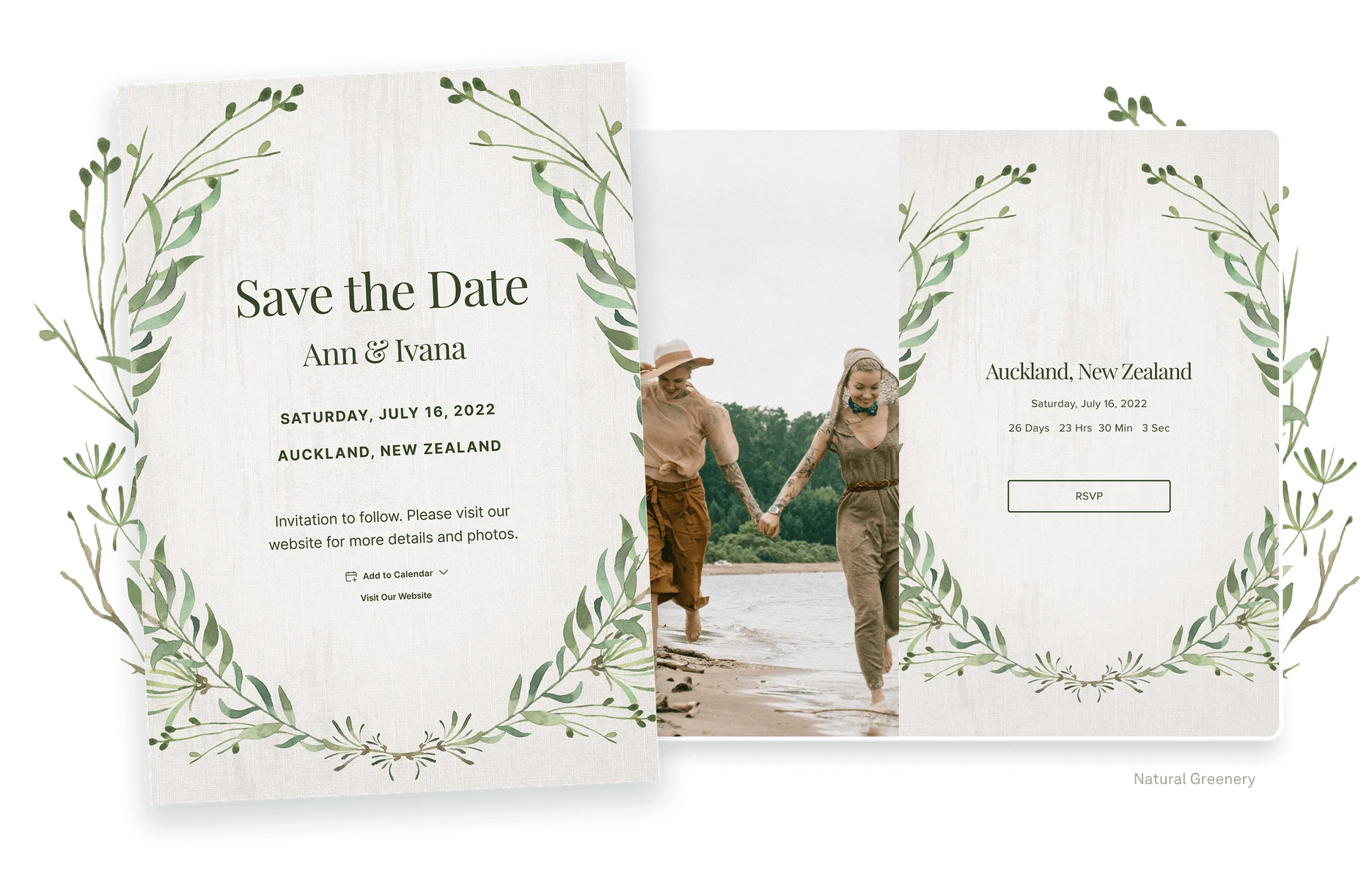 Paw Print Save The Date Cards