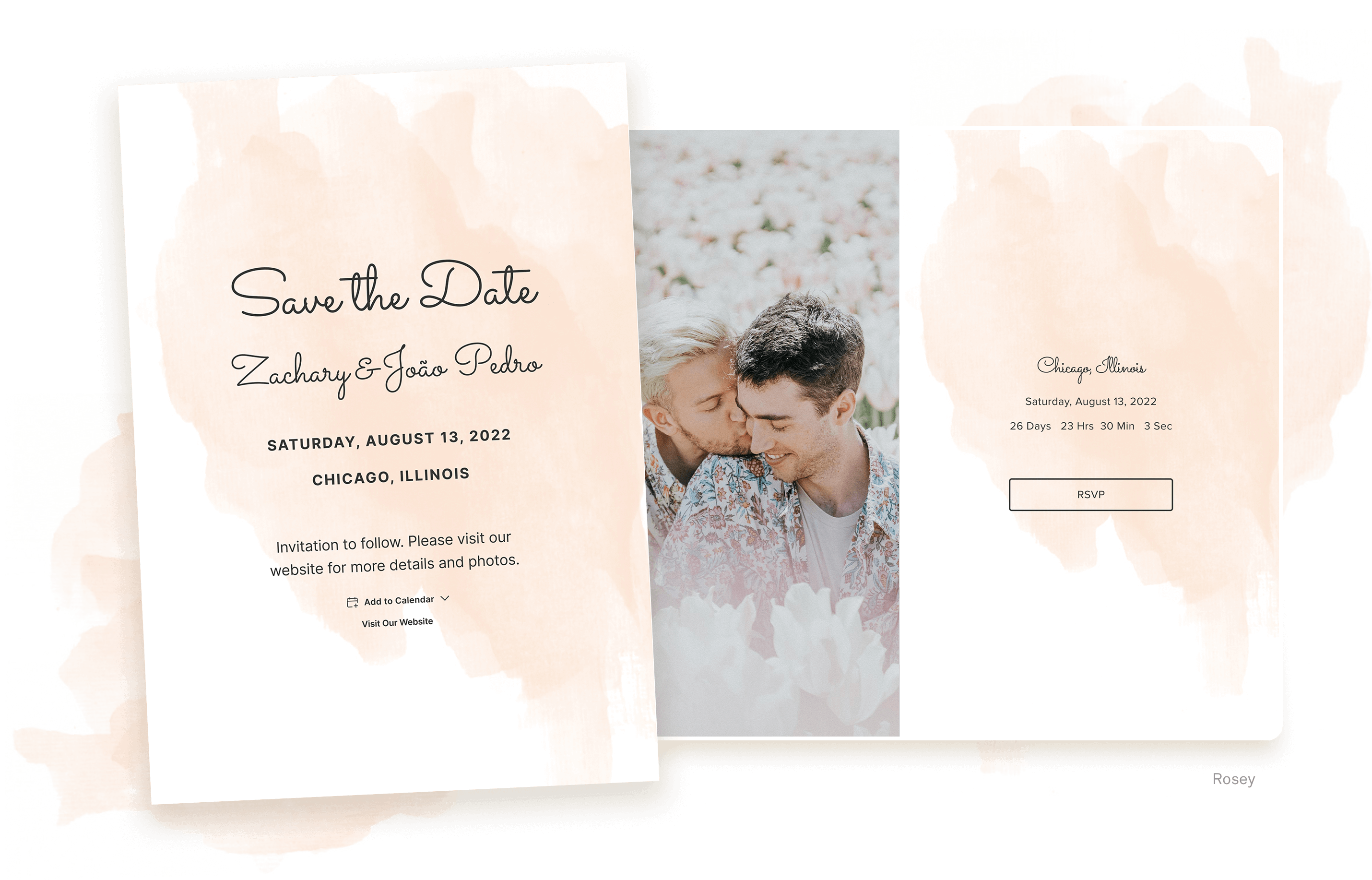 SAVE THE DATE No10 Digital Wedding Card Greeting Cards Wedding 