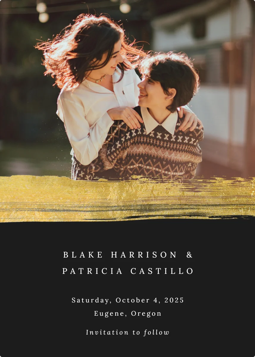 candid save-the-date photo idea