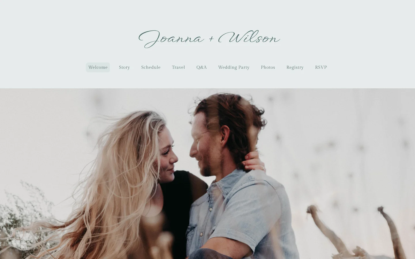 Coastal Wedding Website