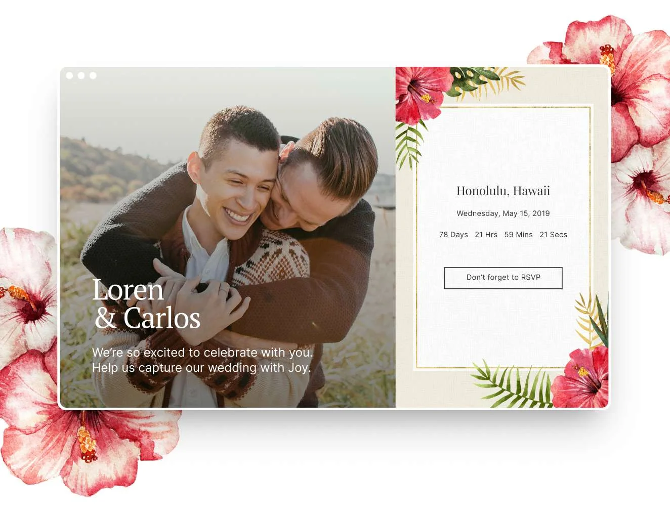 Couple Website Examples Wedding website couple search | Honestweddingadvice.com