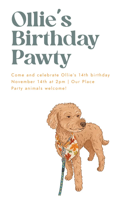 Ollie's Birthday Pawty