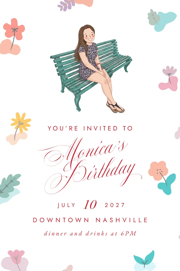 Monica's Birthday, summer florals