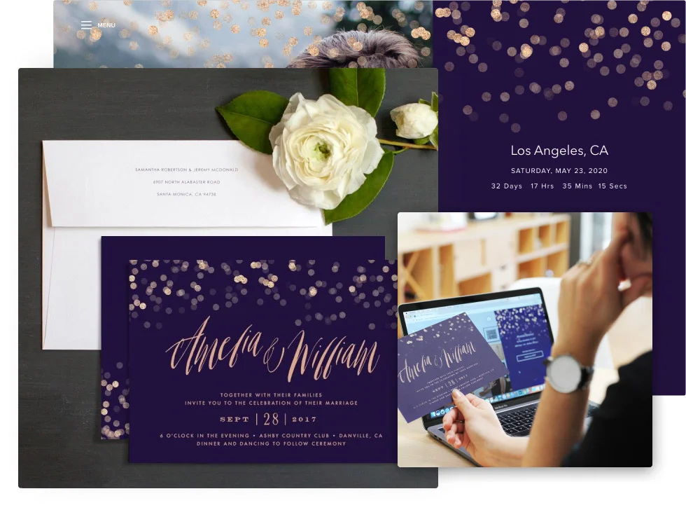 Online Save The Date Templates With Printing Services Joy Wedding Planning