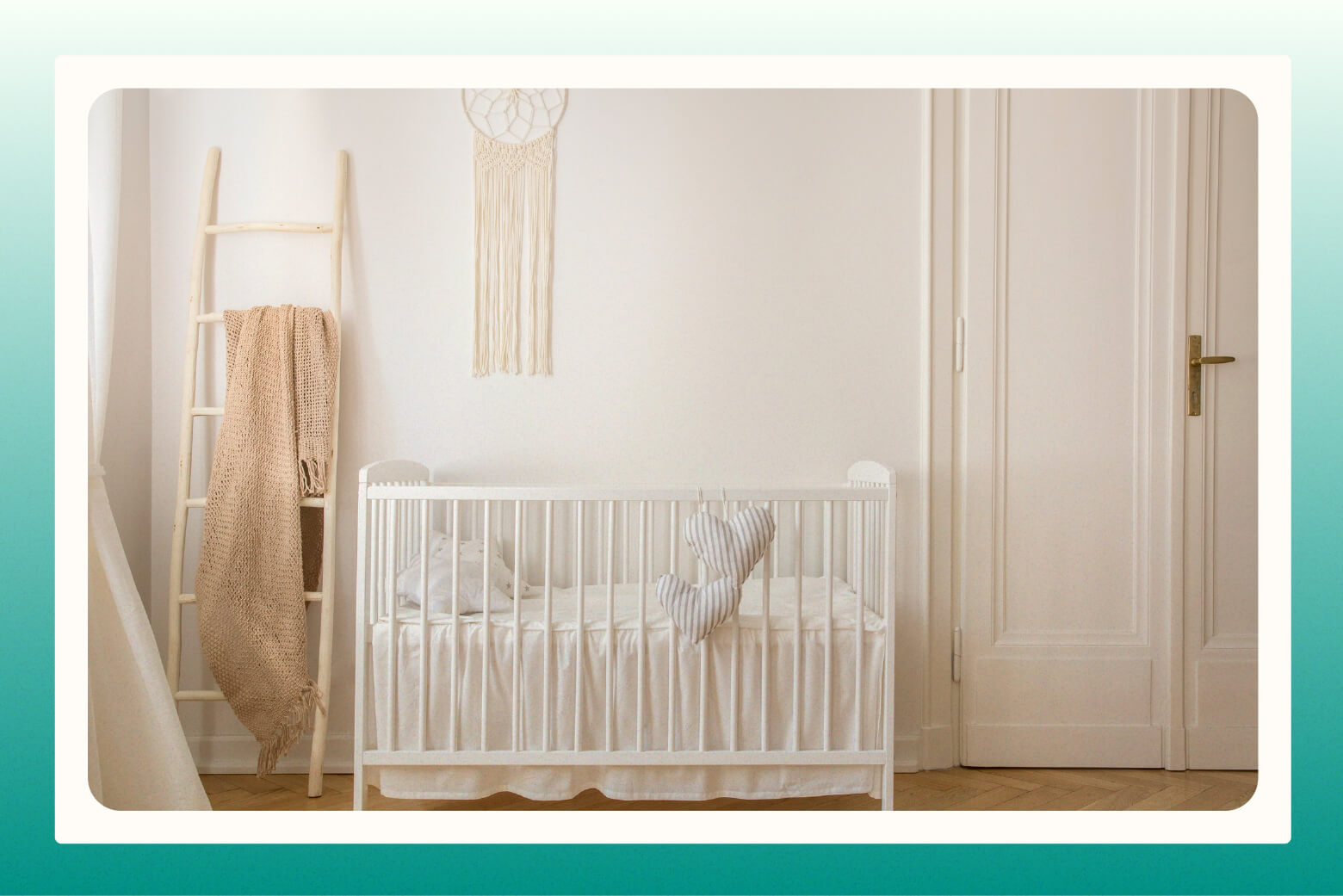 Neutral-toned baby's nursery 