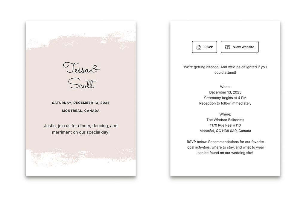 casual wedding invitation wording
