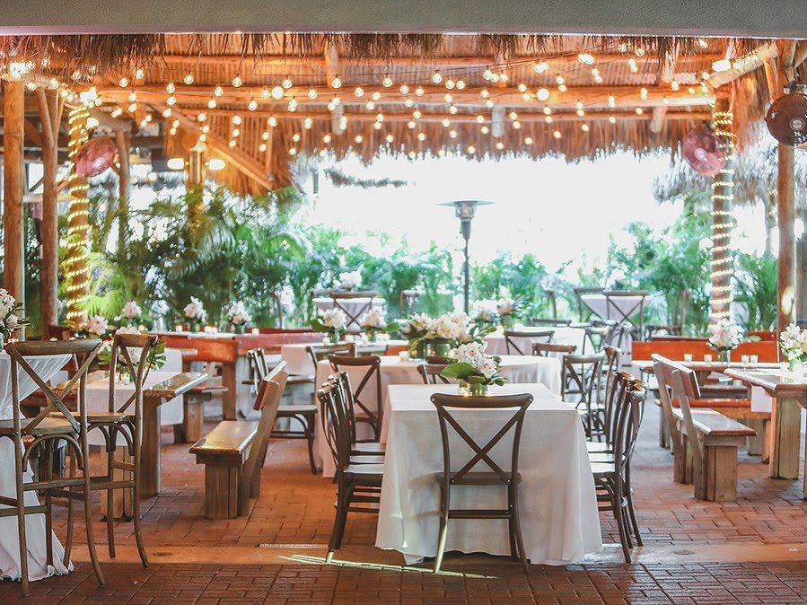 the Tiki Hut at Monty's Coconut Grove wedding venue in miami