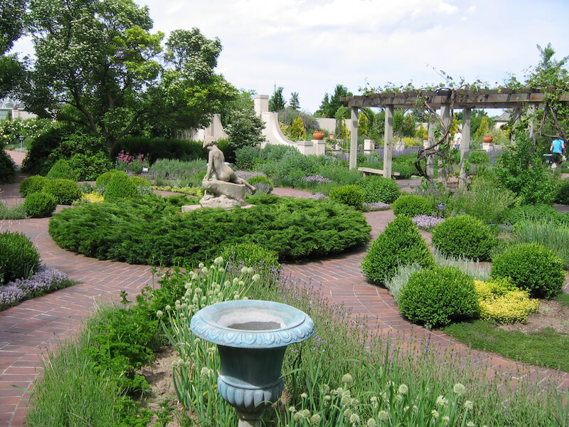 pathway and greenery at denver botanic gardens and a best place to propose in denver