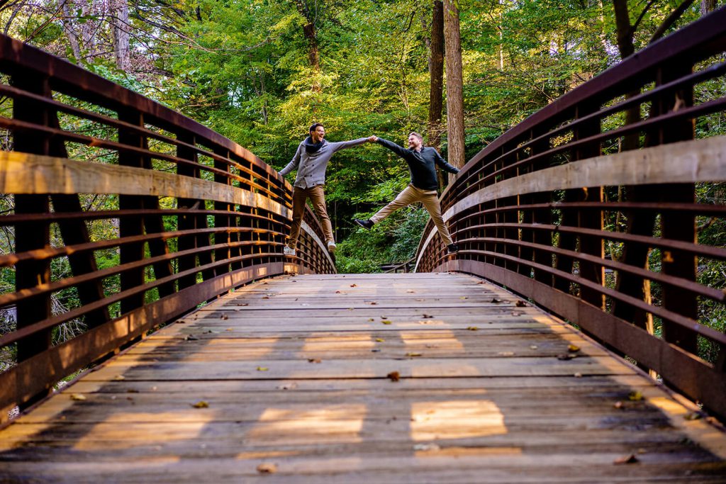 sligo creek trail engagement photo dc