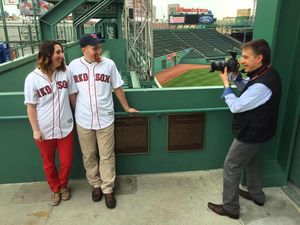 fenway park engagement photos boston