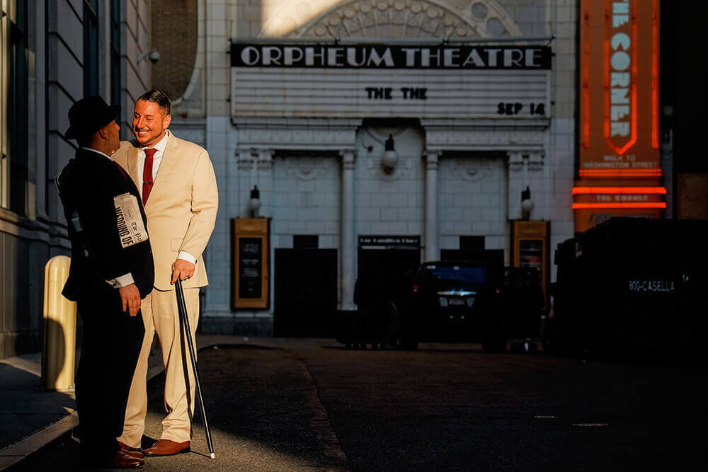 theater district engagement photos boston