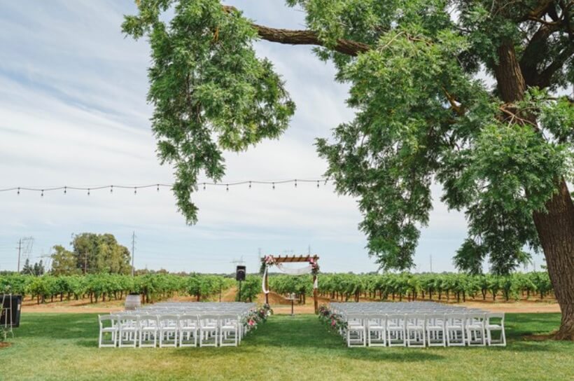 mcconnell estates winery outdoor wedding venue sacramento