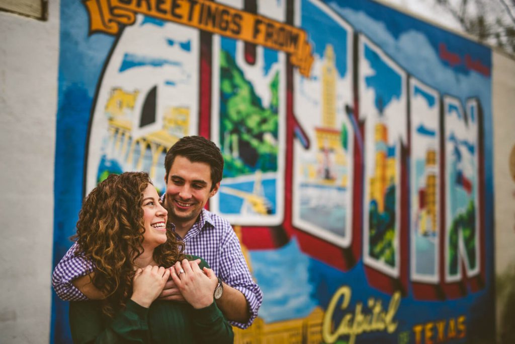 south first street engagement photo austin