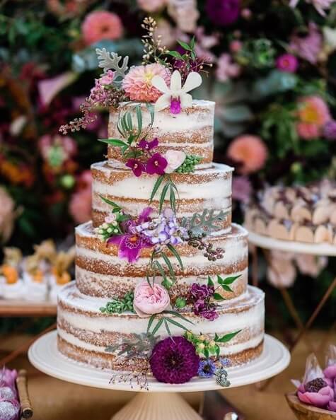 uber-edgy naked wedding cake unique wedding cake idea