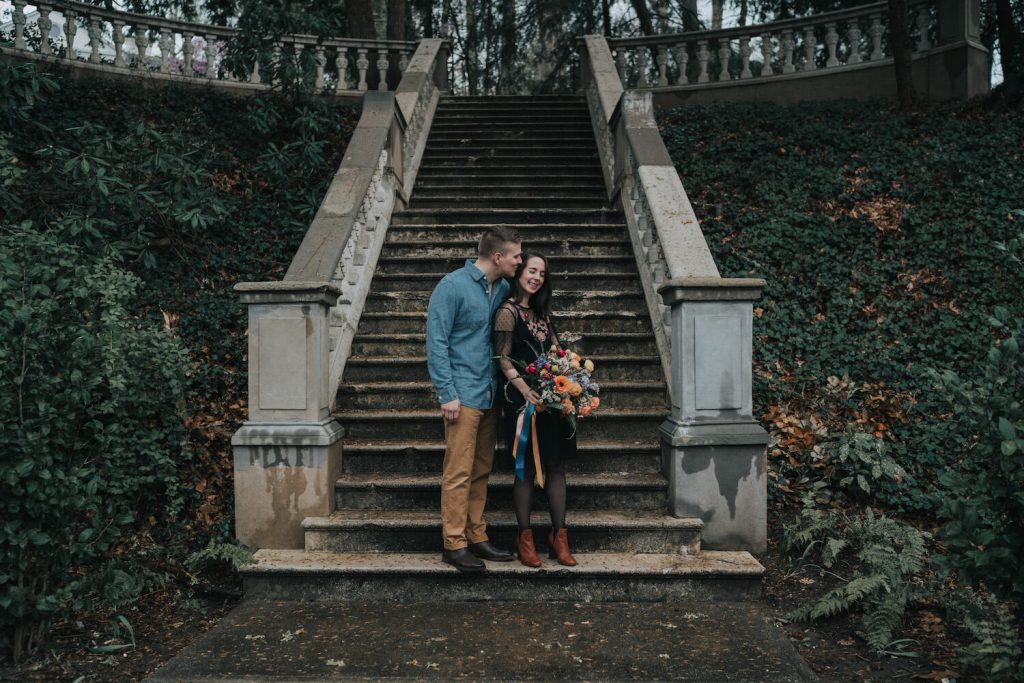 cator woolford gardens engagement photo atlanta