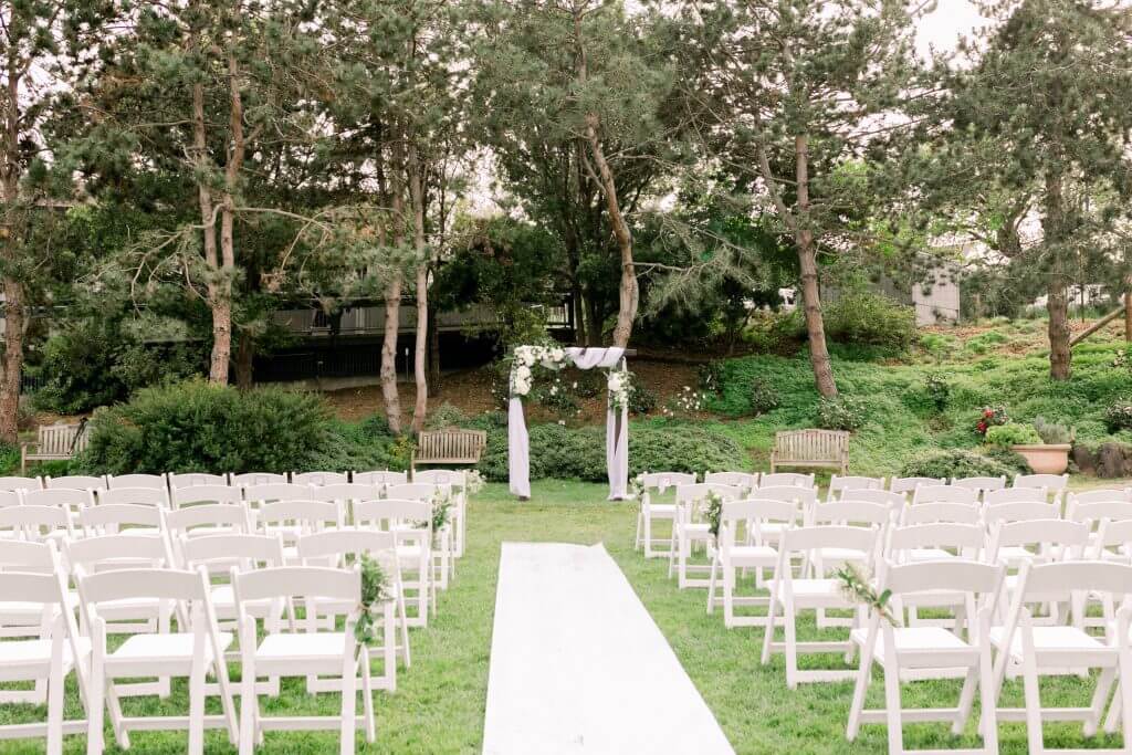 the gardens at heather farm affordable wedding venue bay area