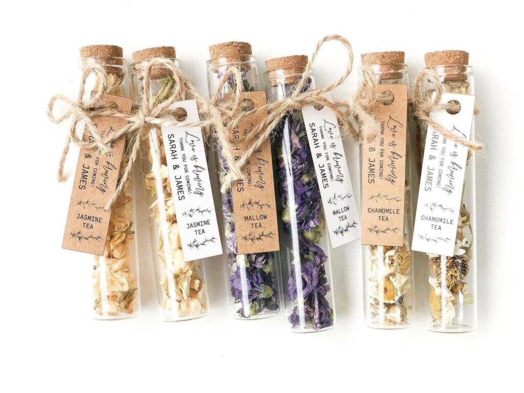 immunity boosting tea wedding favors covid-19