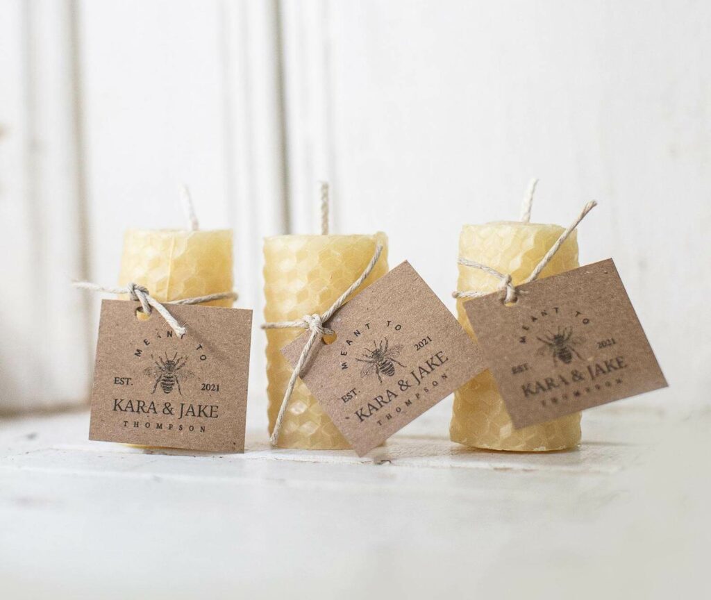 air-cleansing candles wedding favors covid-19