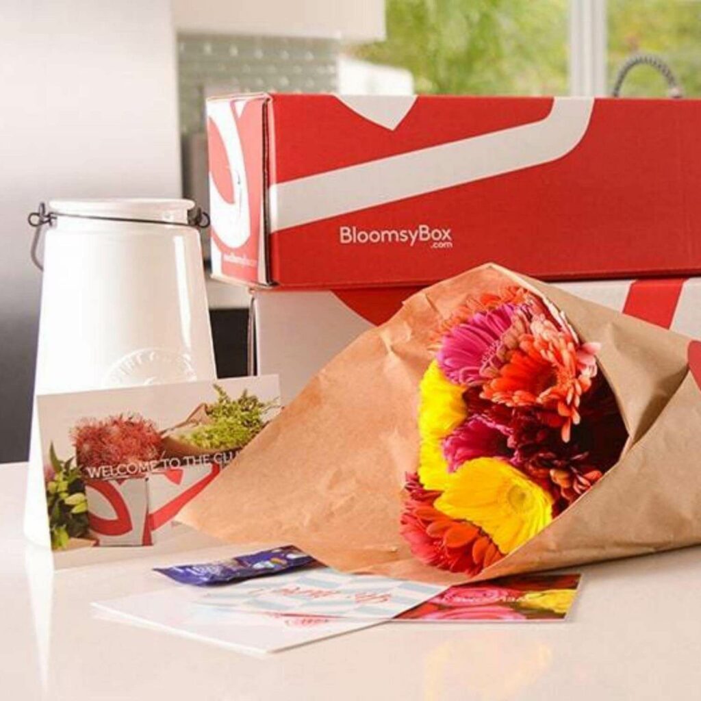 BloomsyBox - Beautiful Bouquets Subscription virtual wedding gifts