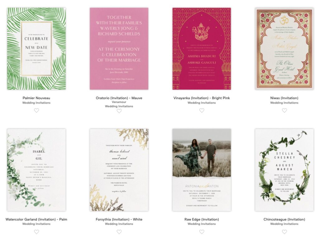 Invitations  Design, print, or post online invitations