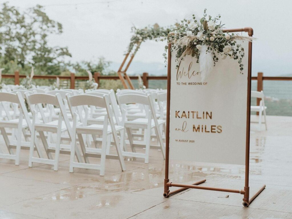 wedding welcome sign ideas