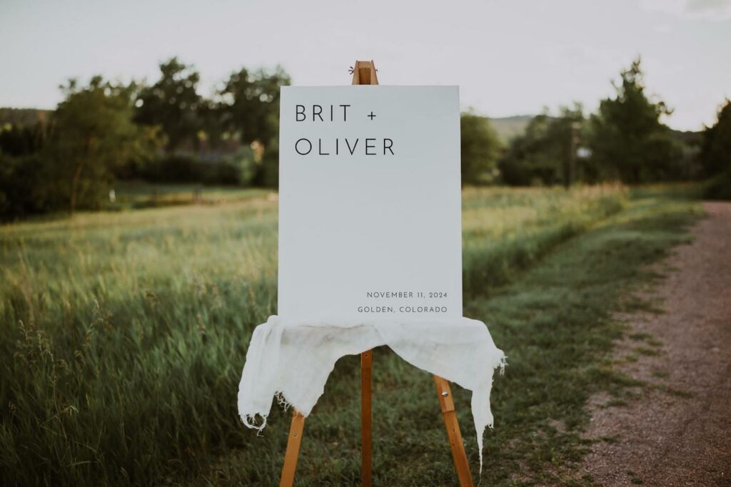 wedding welcome sign ideas