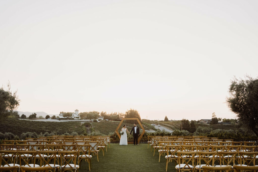 outdoor wedding photo