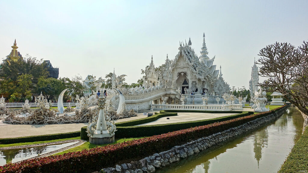 A view of the White Temple at Chiang Rai in Thailand