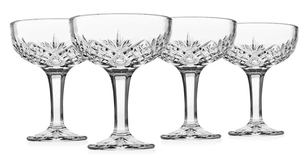 Best Coupe Glasses: Godinger Dublin Champagne Coupes, Set of 4