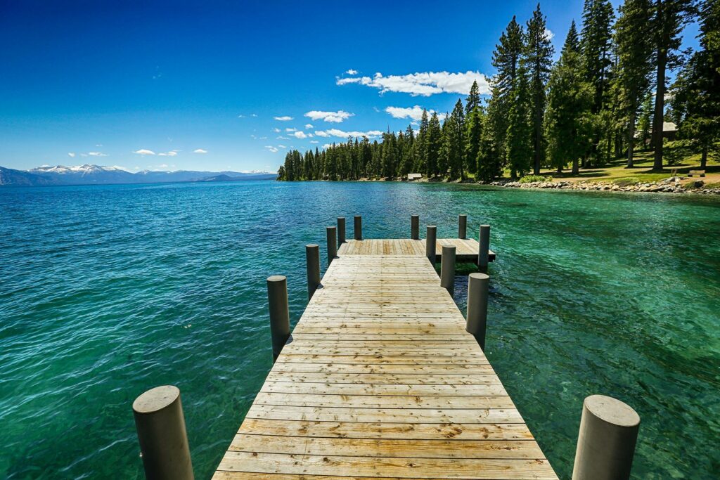 A dock at Sugar Pine Point State Park in Lake Tahoe