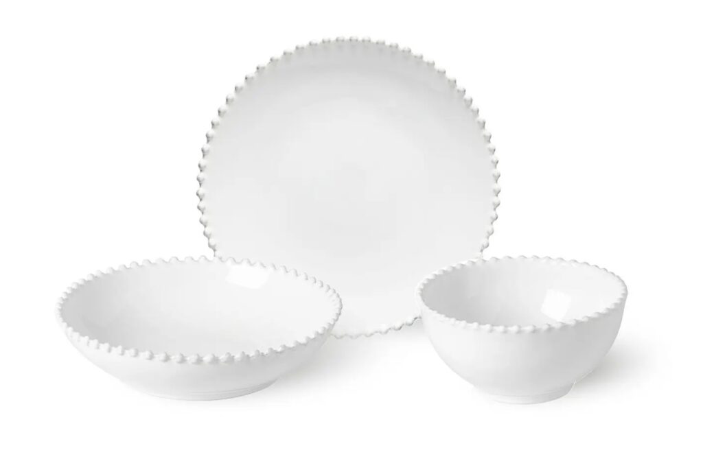 Costa Nova Pearl White 12-Piece Dinnerware Set