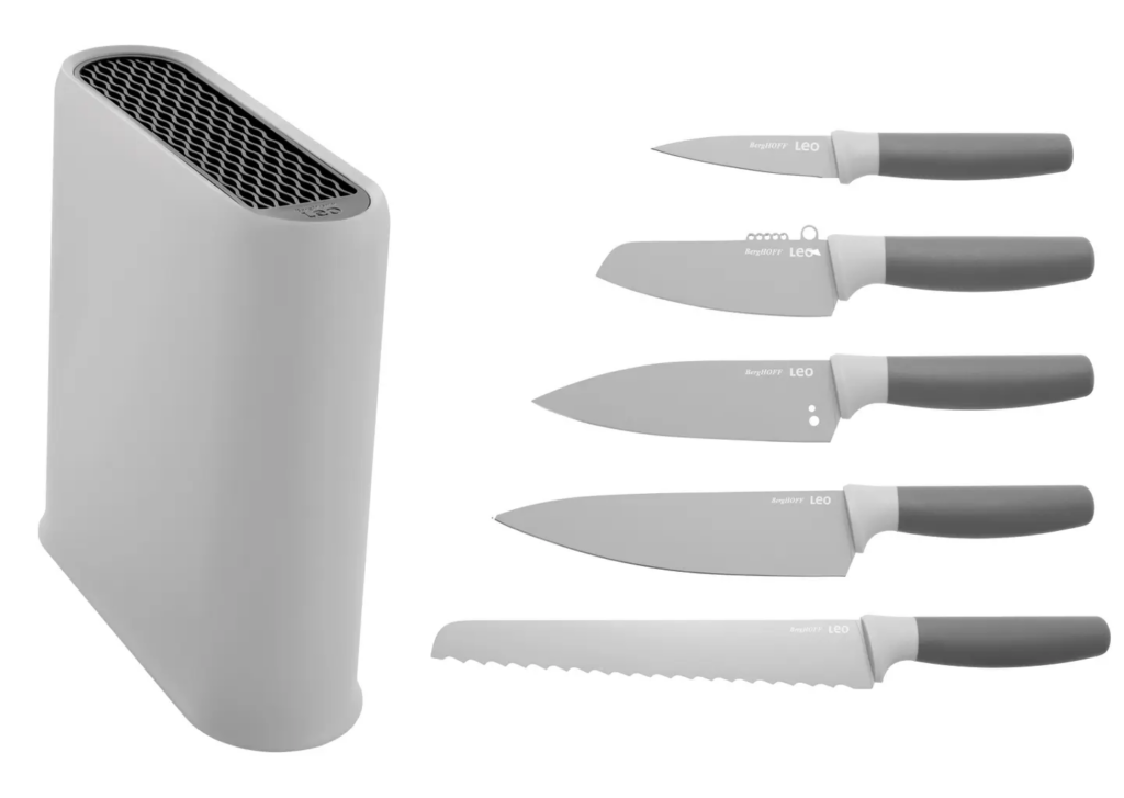 Berghoff Leo 6-Piece Stainless Steel Cutlery Set with Block