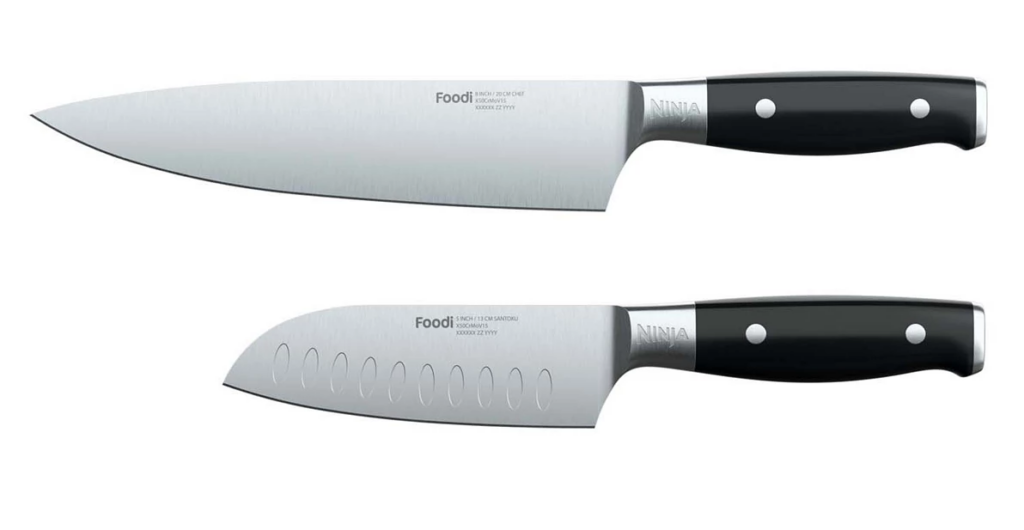 Ninja Foodi NeverDull Premium Chef & Santoku 2-Piece Knife Set