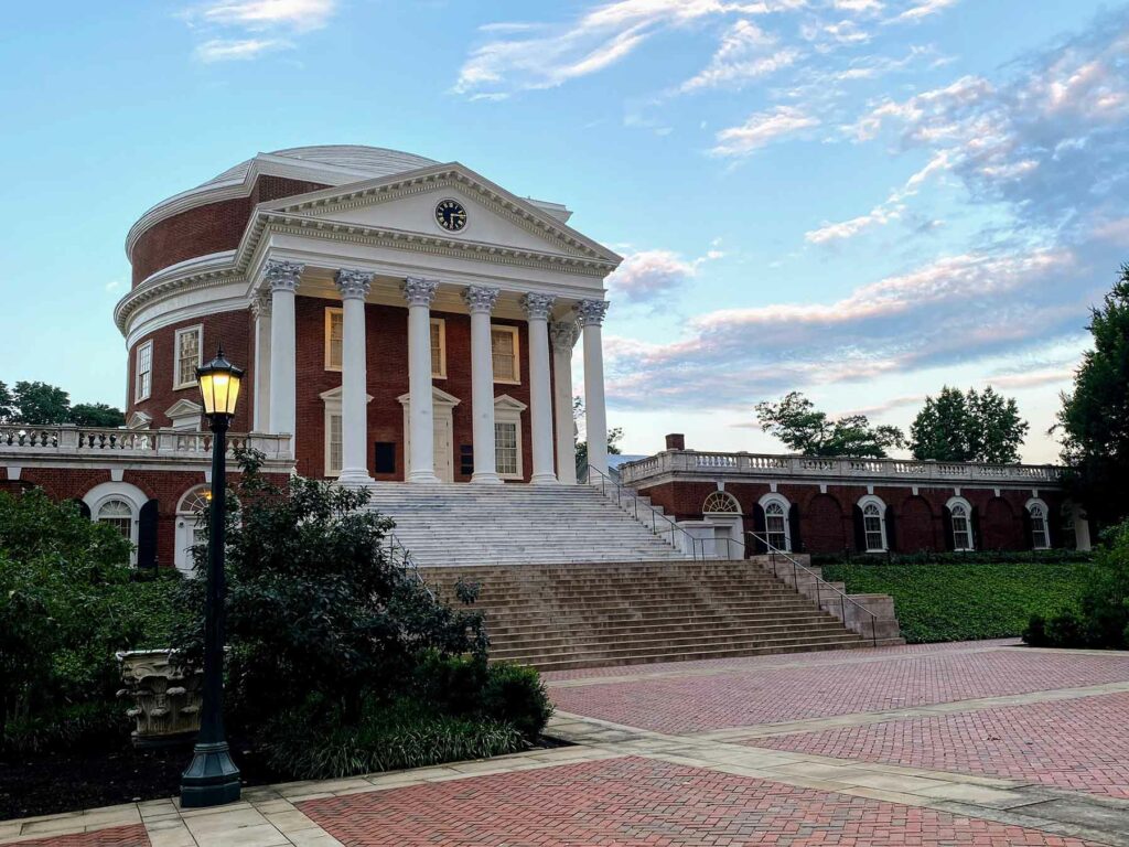 A view of the rotunda at University of Virginia in Charlottesville