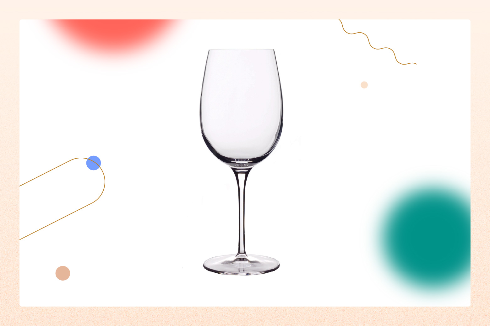 product photo of single wine glass
