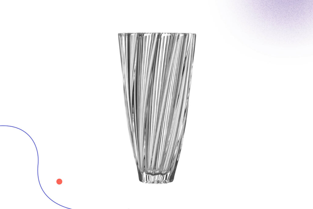 Mikasa Verve Crystal Vase