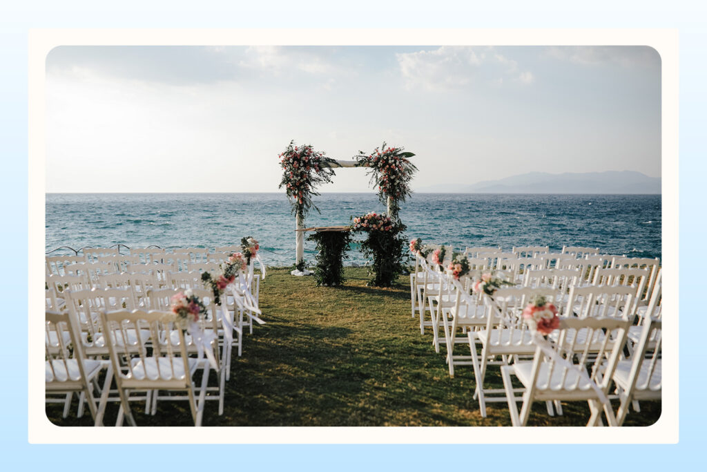 beachside venue as item on wedding destination checklist