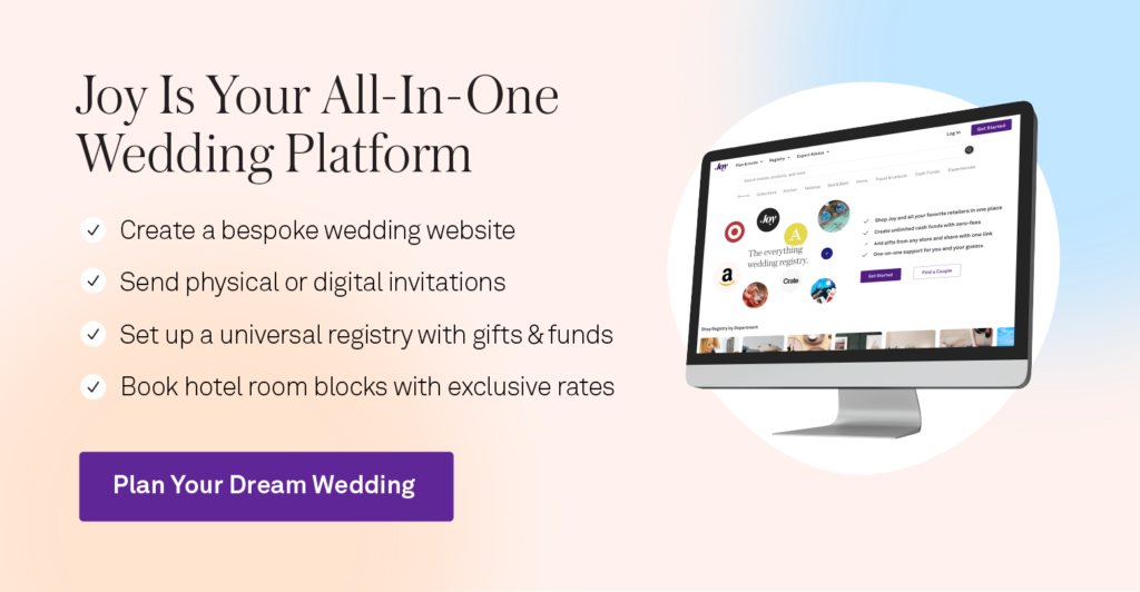 Joy all-in-one wedding platform