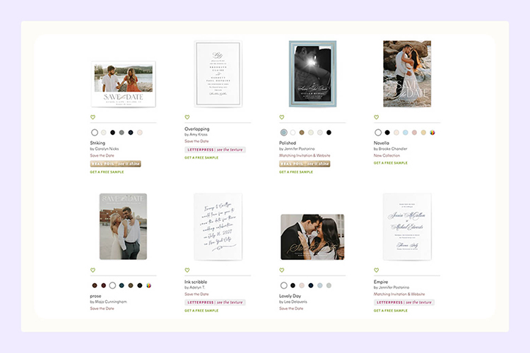 Minted wedding invitations