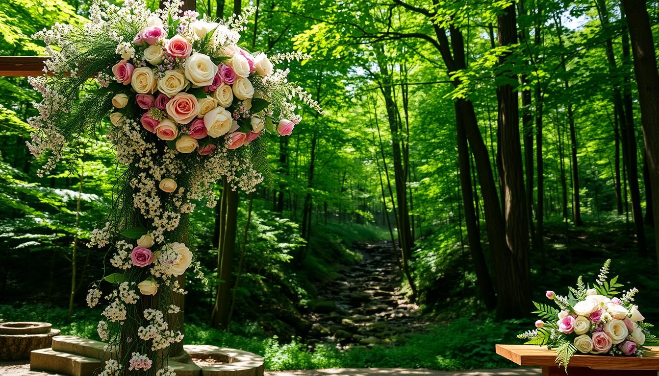 Enchanted Forest Wedding Floral Arrangements