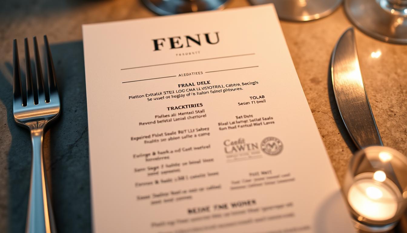 modern industrial wedding theme menu