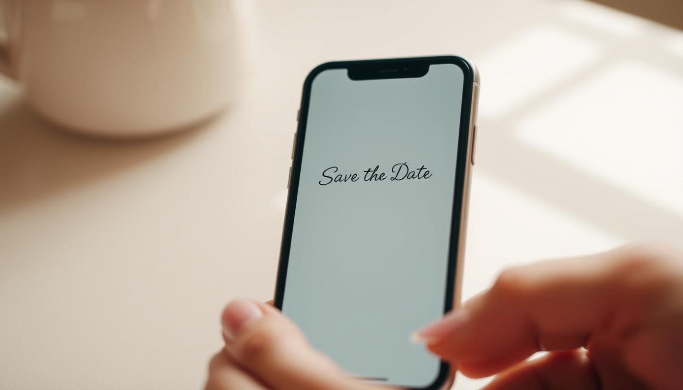 Save the Date via Text Etiquette