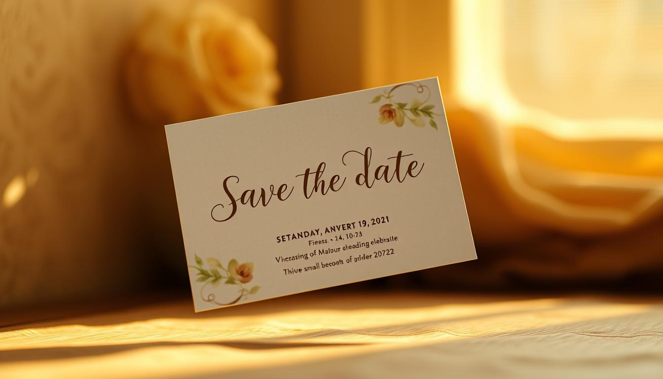 Save the Dates for Small Guest List