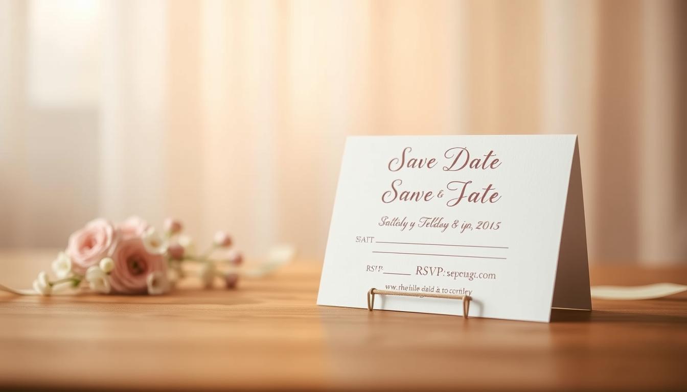 customize save the dates with RSVP