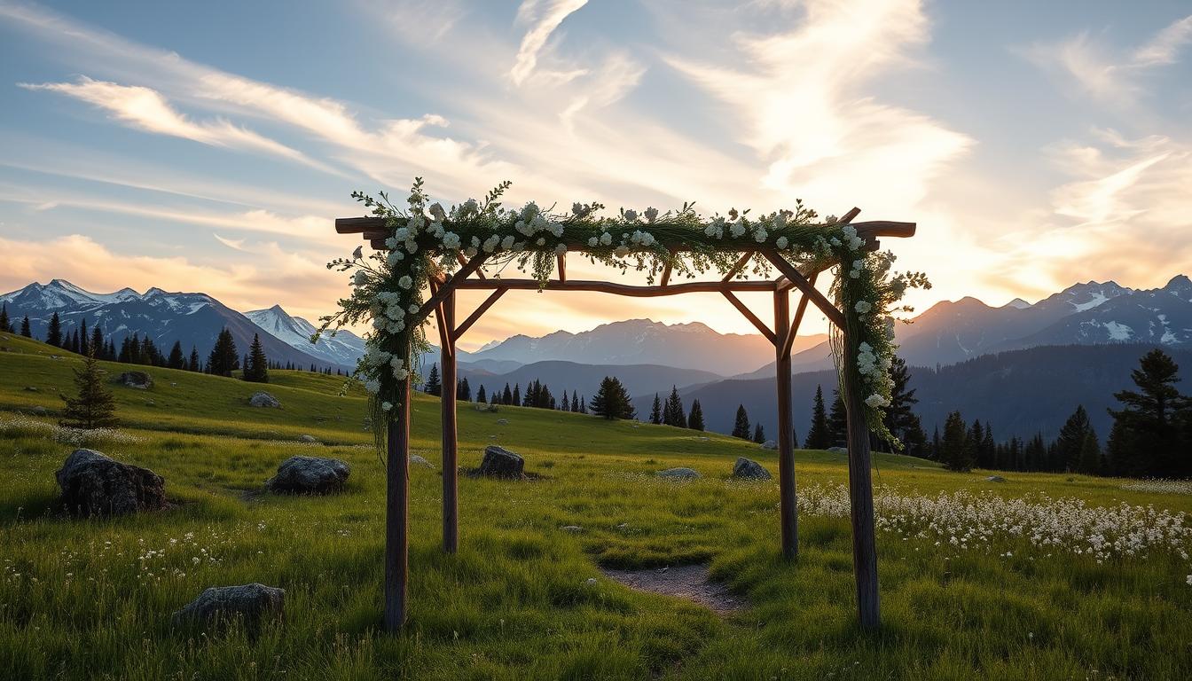 scenic wedding venues in California mountains during spring