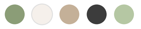 Folklore era wedding color palette
