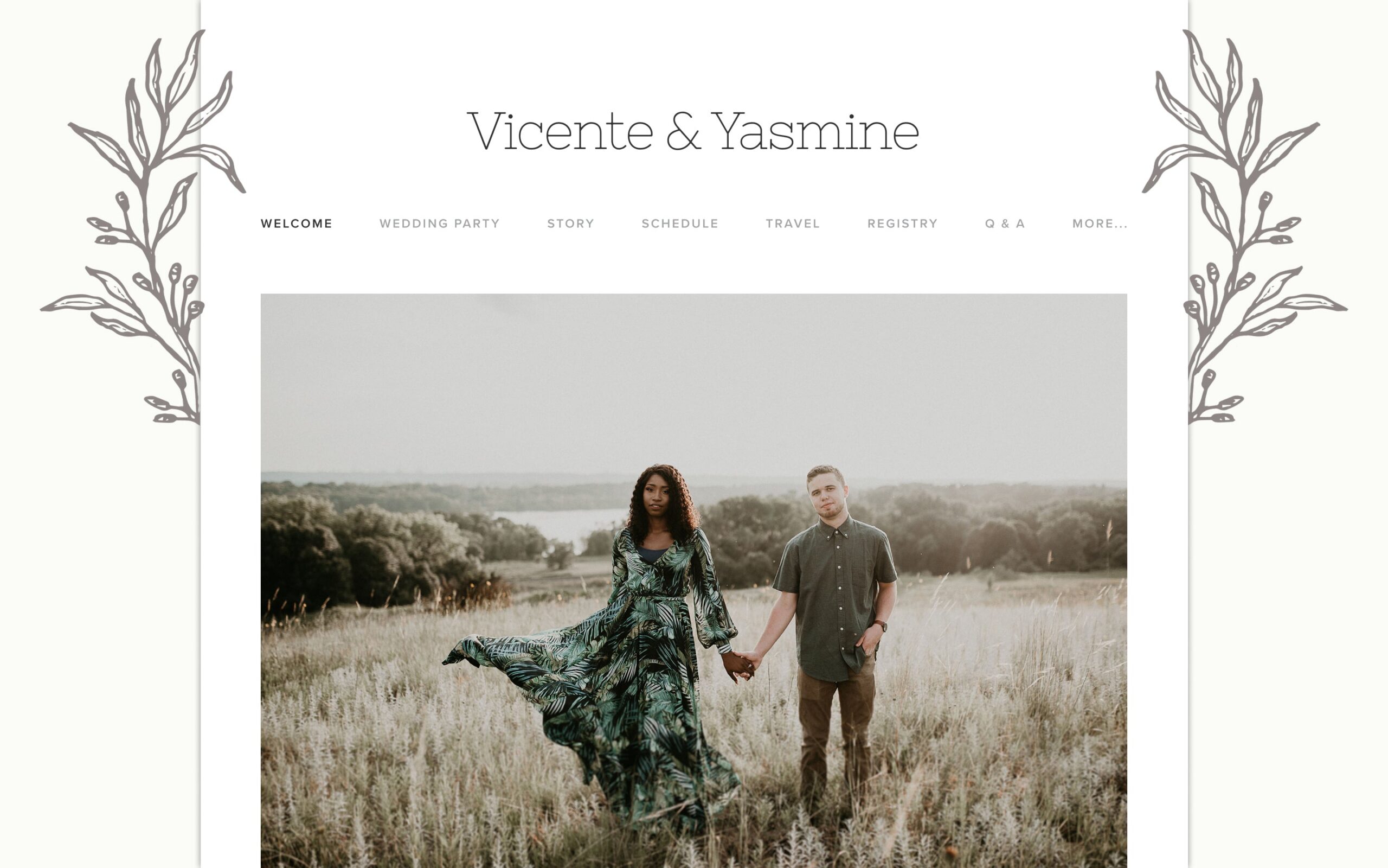 Rustic Chic wedding invitation with wood-panel backdrop and soft typography