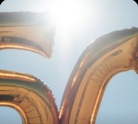 Anniversary balloons