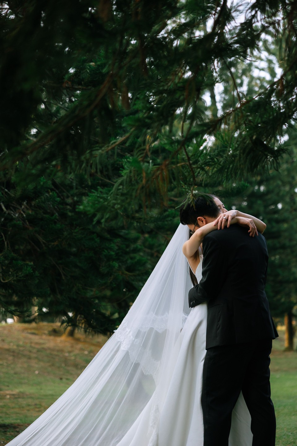 The couple dressed formally
